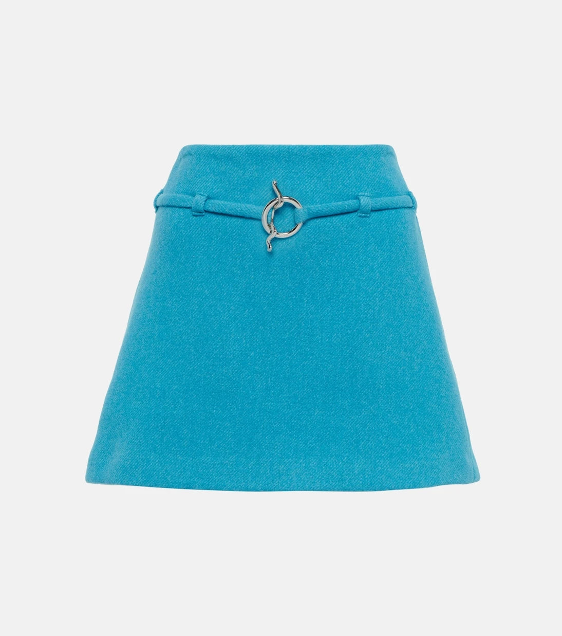 Ganni - Wool-blend miniskirt