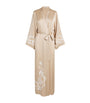 Satin Embellished Dalia Robe (XS/S) BEIGE