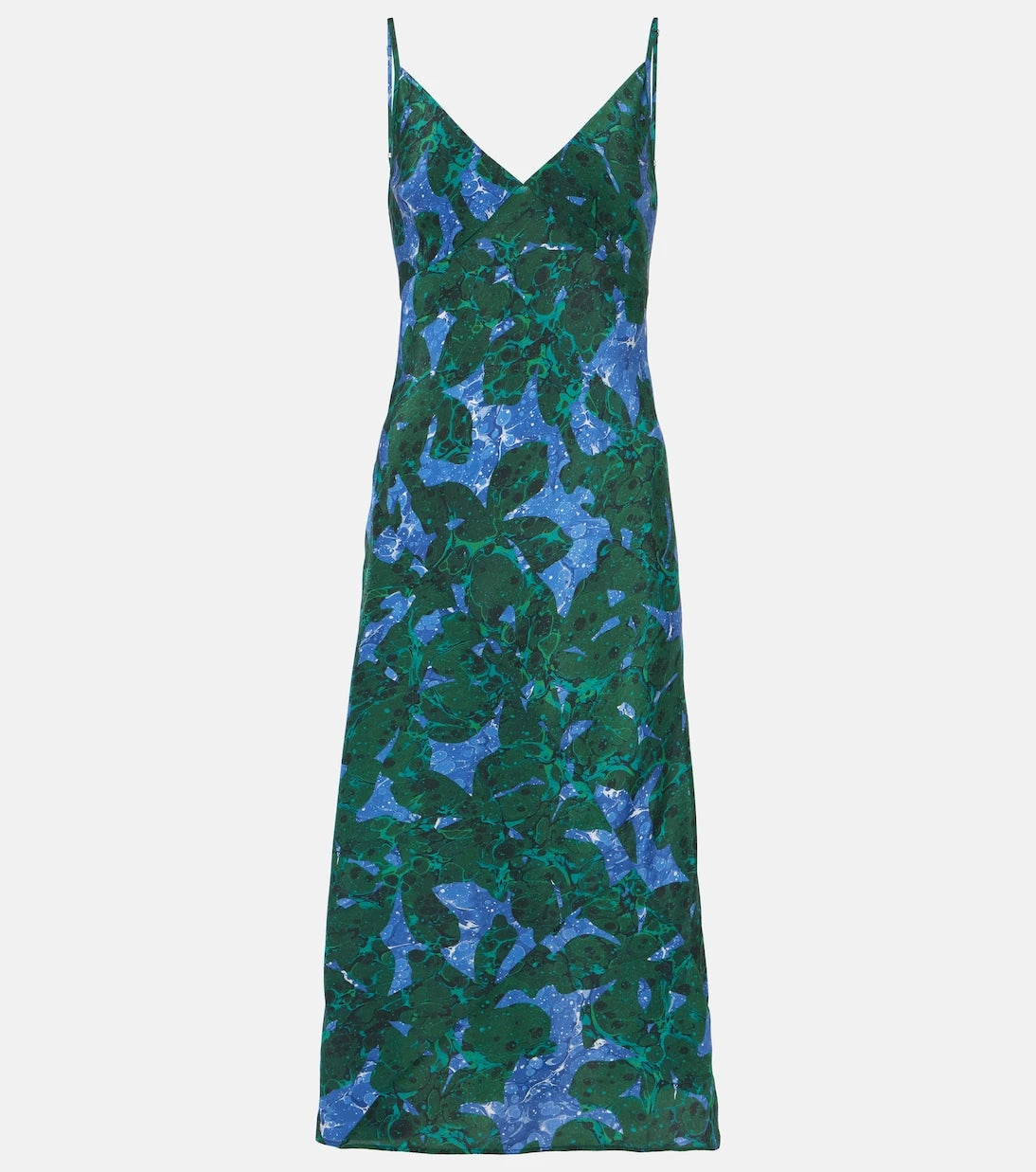 Dries Van Noten - Printed silk slip dress