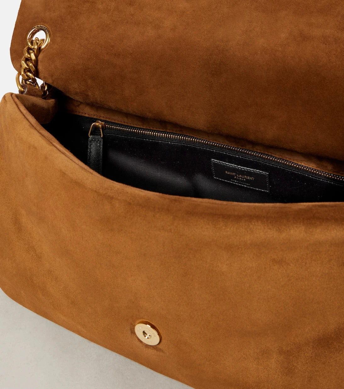 Saint Laurent - Calypso Large suede shoulder bag