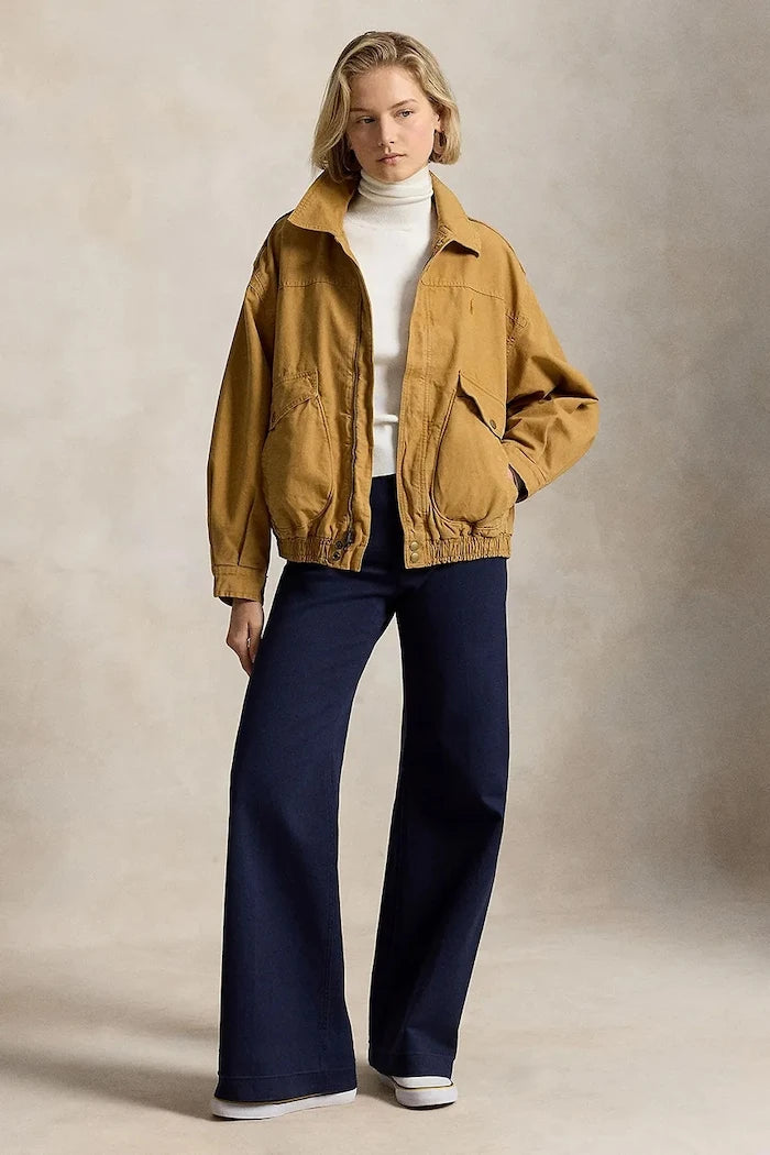 Polo Ralph Lauren pamuklu kadın geçiş ceketi