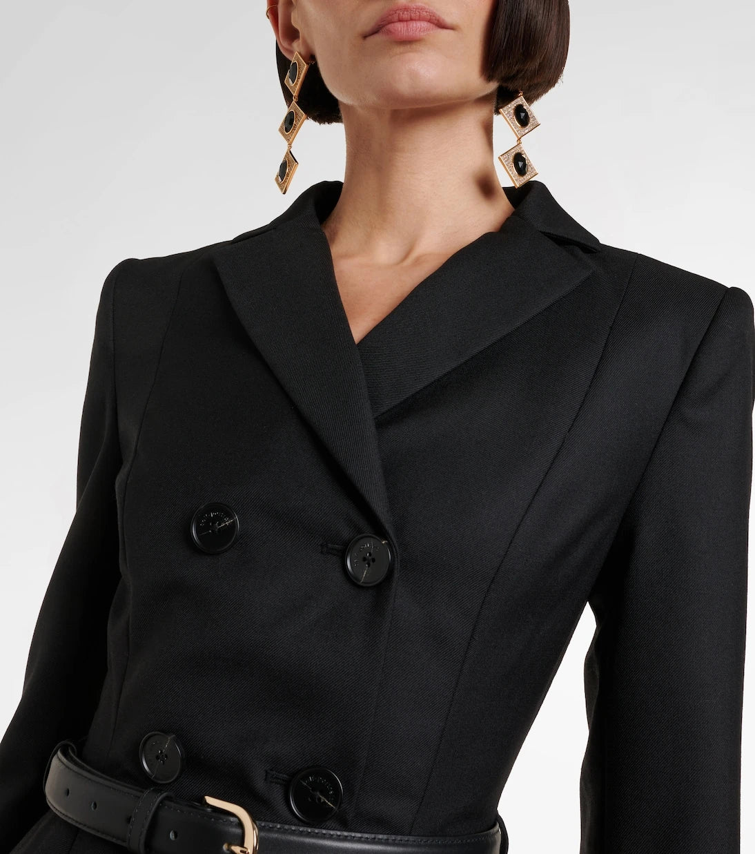 Self-Portrait - Belted blazer dress