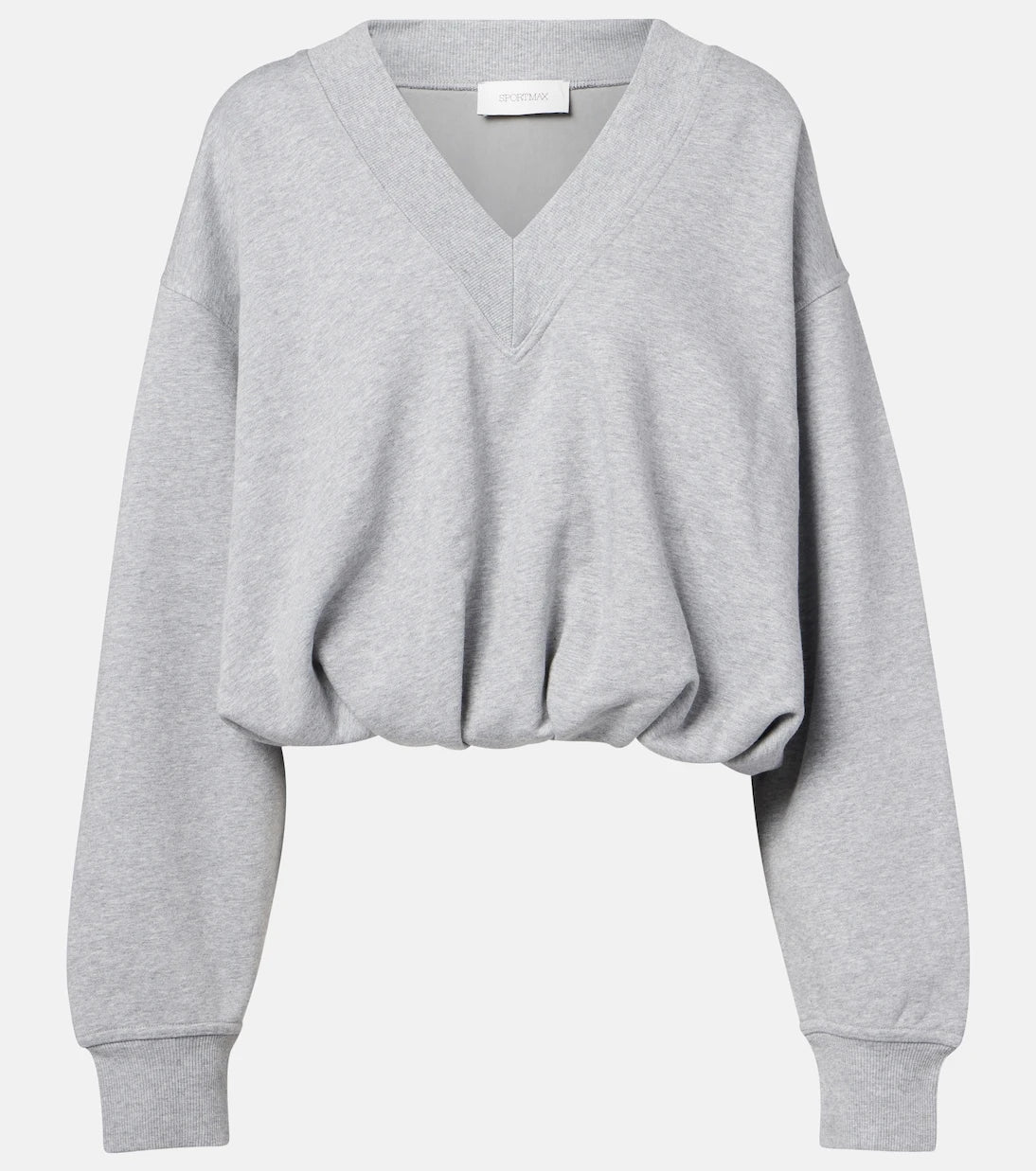 Sportmax - Colleg cotton-blend jersey sweatshirt
