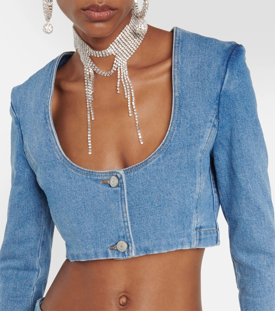 Magda Butrym - Cropped denim top