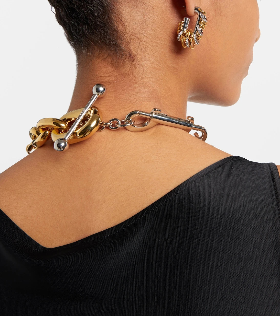 Rabanne - XL Link embellished chain necklace