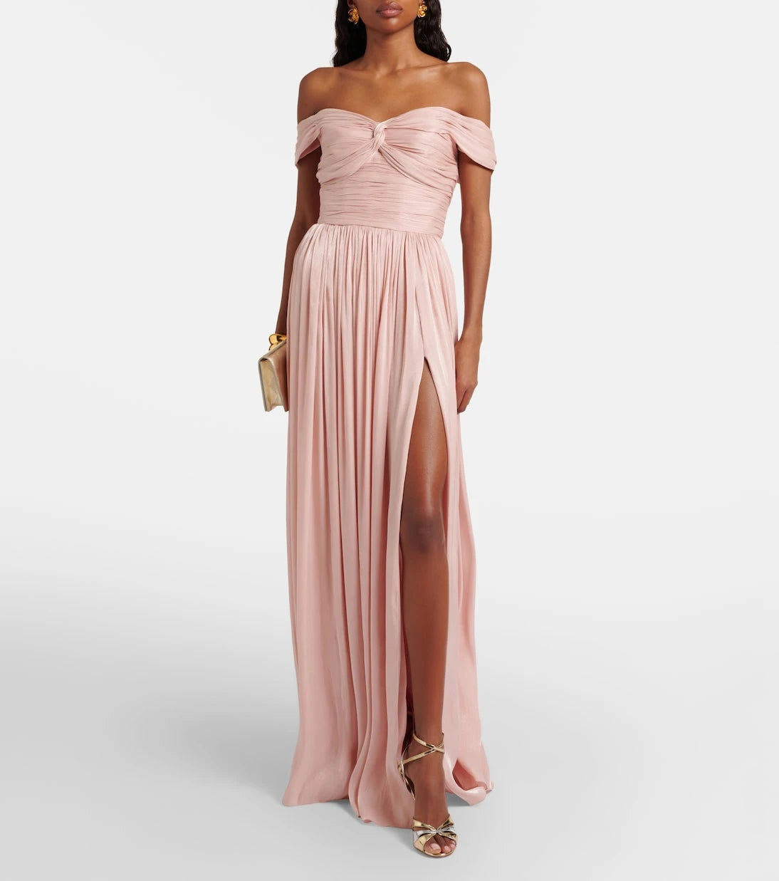 Costarellos - Draped off-shoulder gown