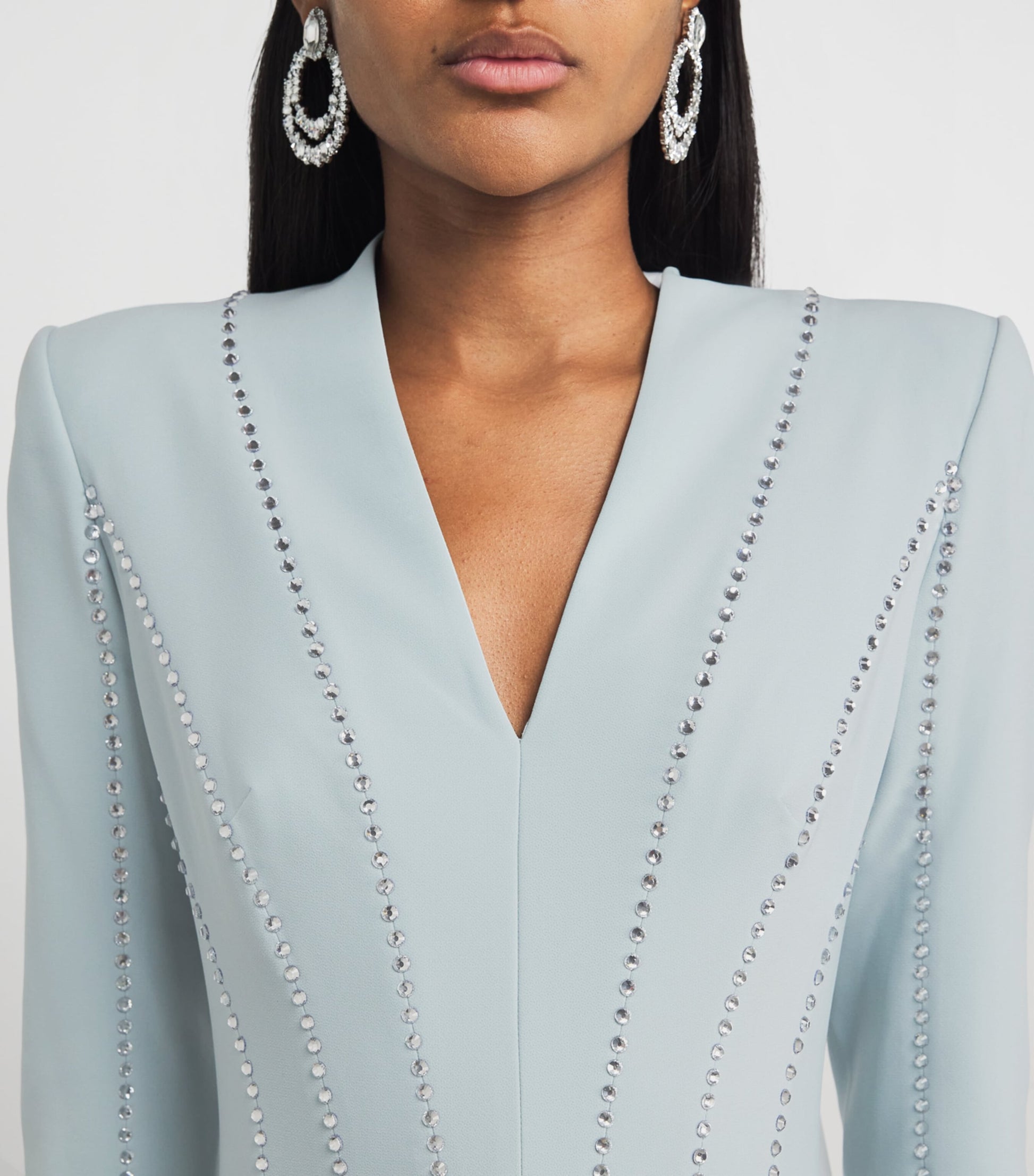 Blue Embellished Victoire Gown