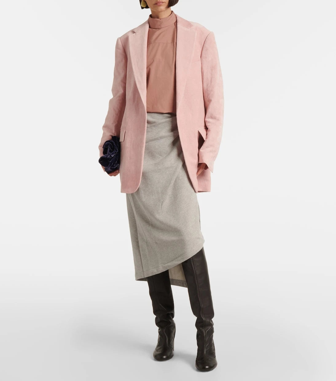 Dries Van Noten - High-neck cotton blouse