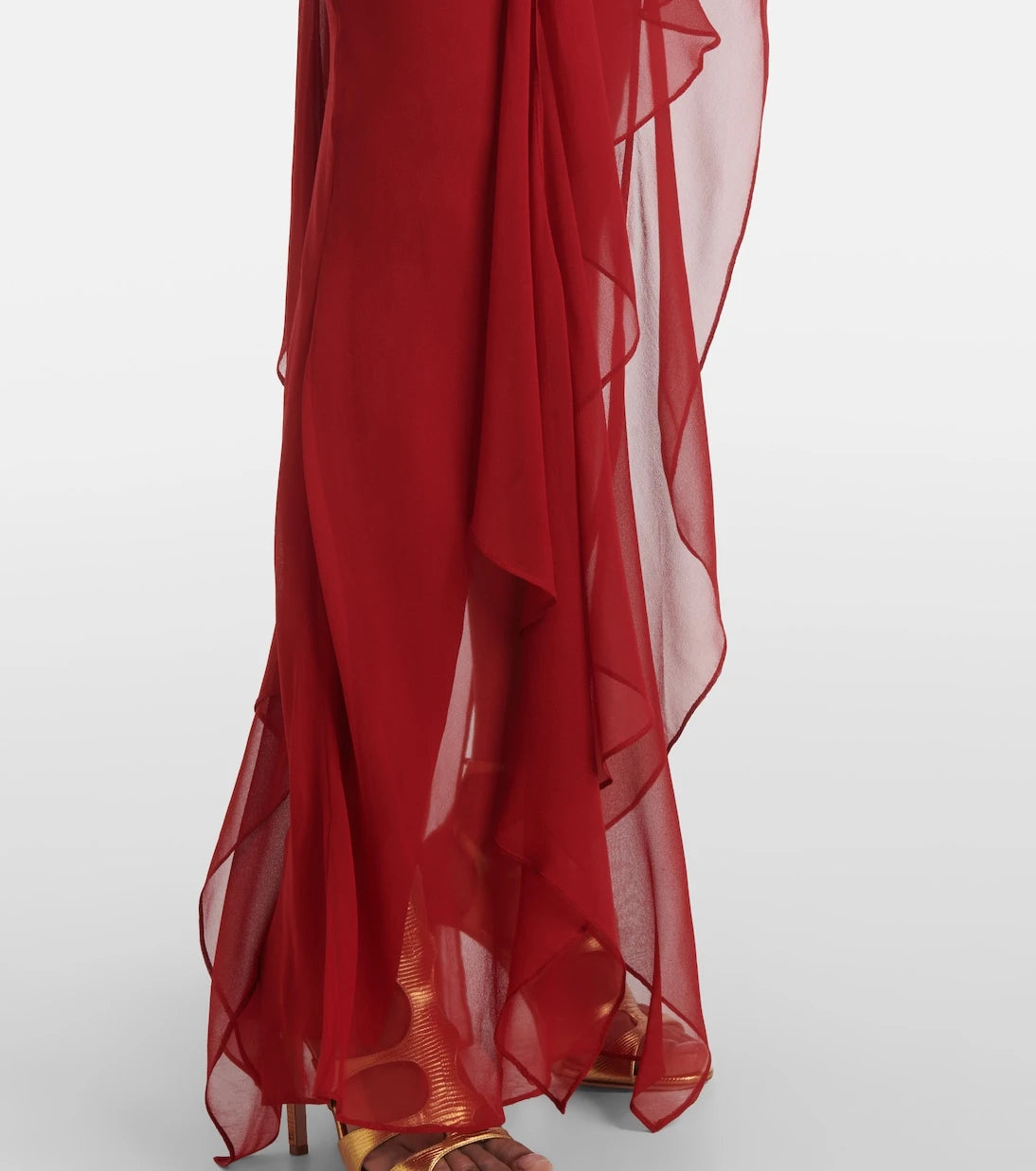 The Sei - Ruffled silk chiffon gown