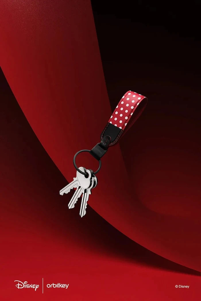 Orbitkey Doğal Deri Anahtarlık Minnie Mouse