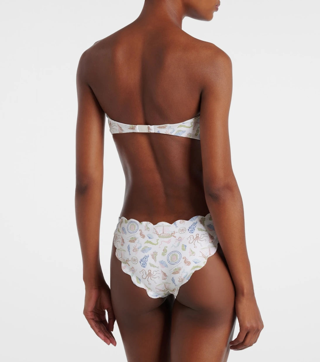 Marysia - Antibes scalloped bikini bottoms