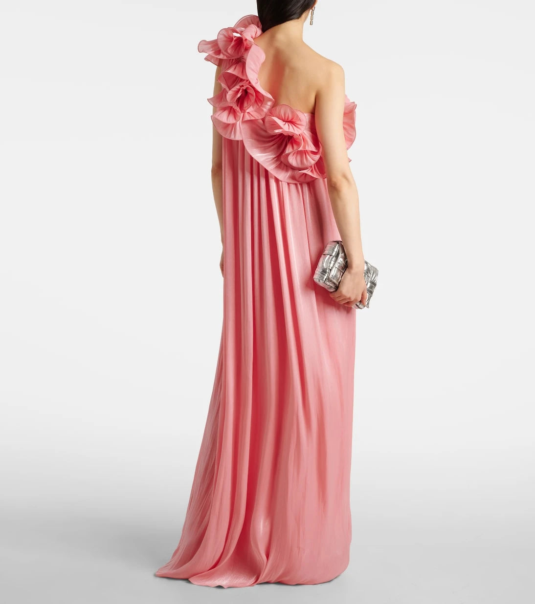 Costarellos - Charmain plissé georgette gown