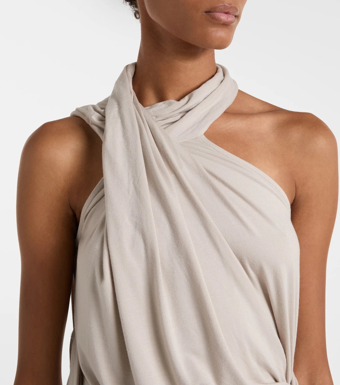 Entire Studios - Dalters asymmetric draped halterneck top
