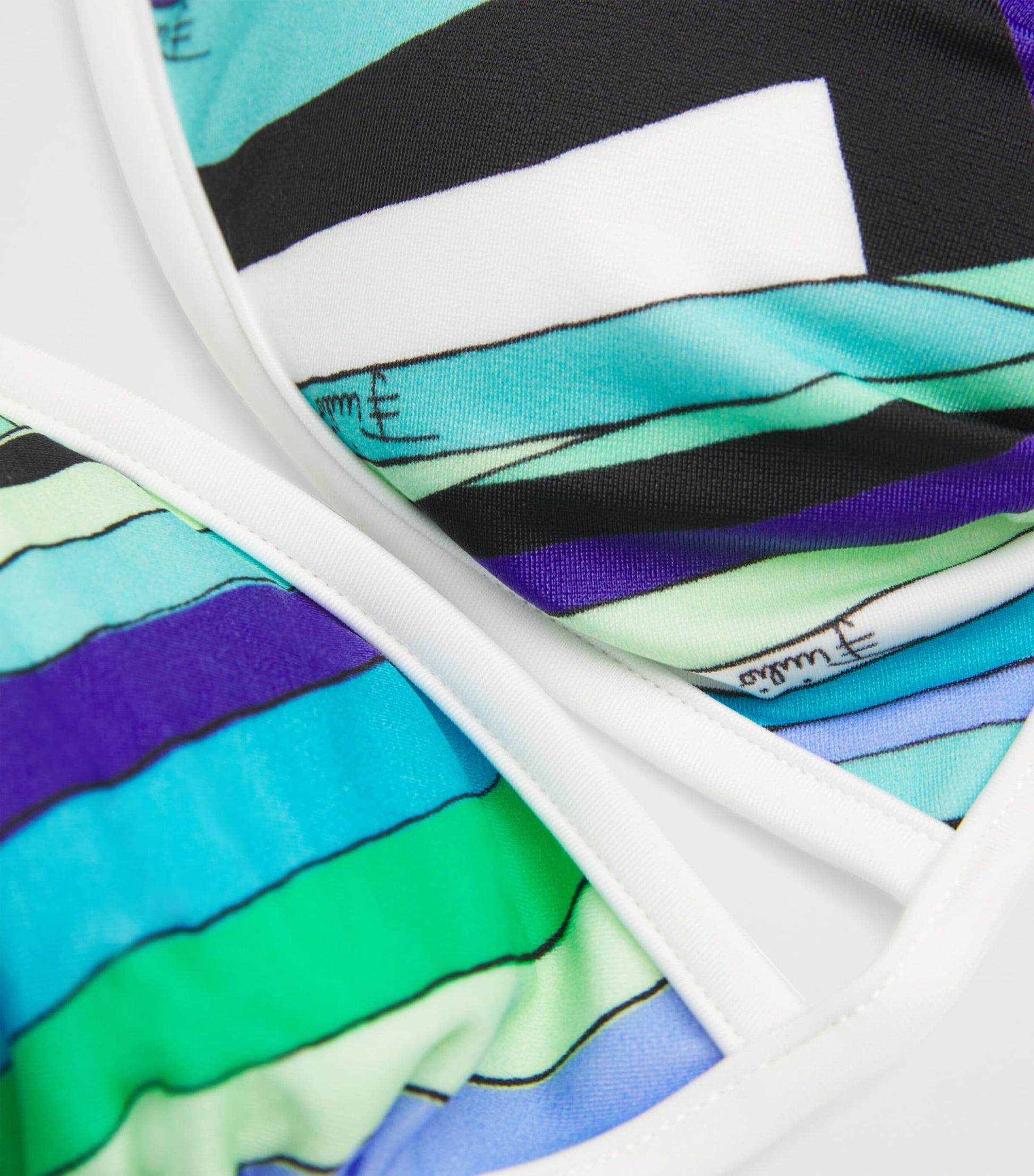 PUCCI Multi Printed Halterneck Bikini Top