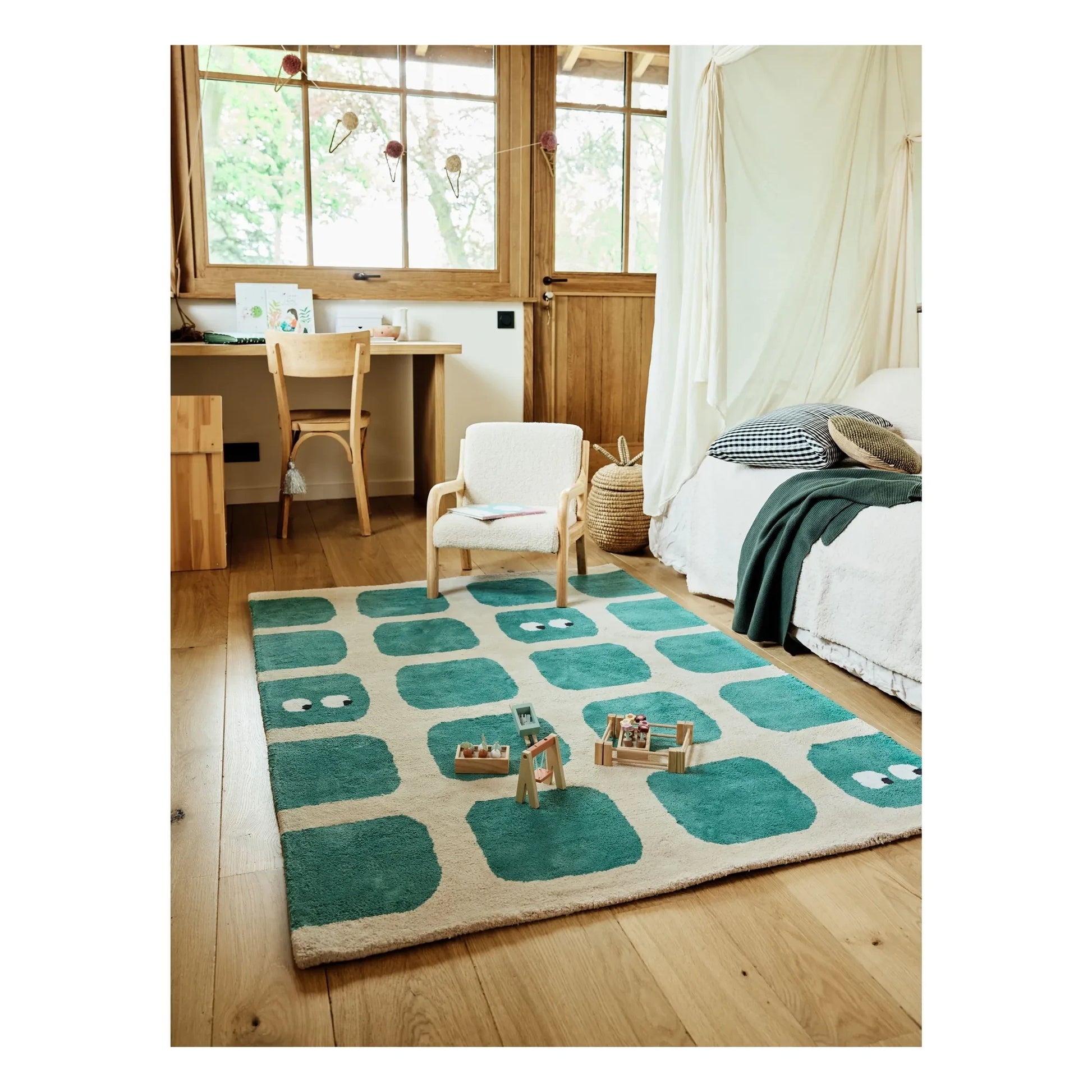 Bleuu-studio - Bidules carpet | Blue Green