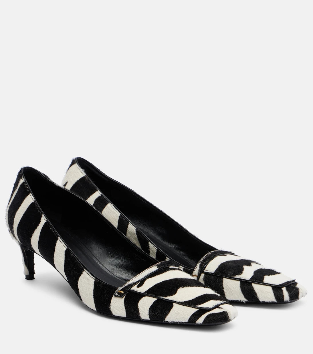 Khaite - Celia 50 zebra-print calf hair pumps