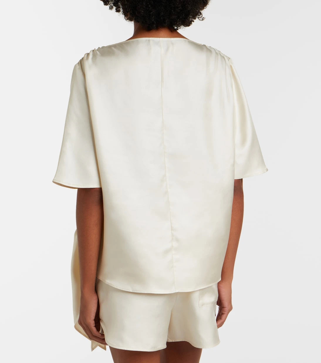 Loulou de Saison - Mano silk satin top
