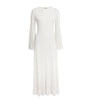 VALENTI White Sheer Salamina Maxi Dress