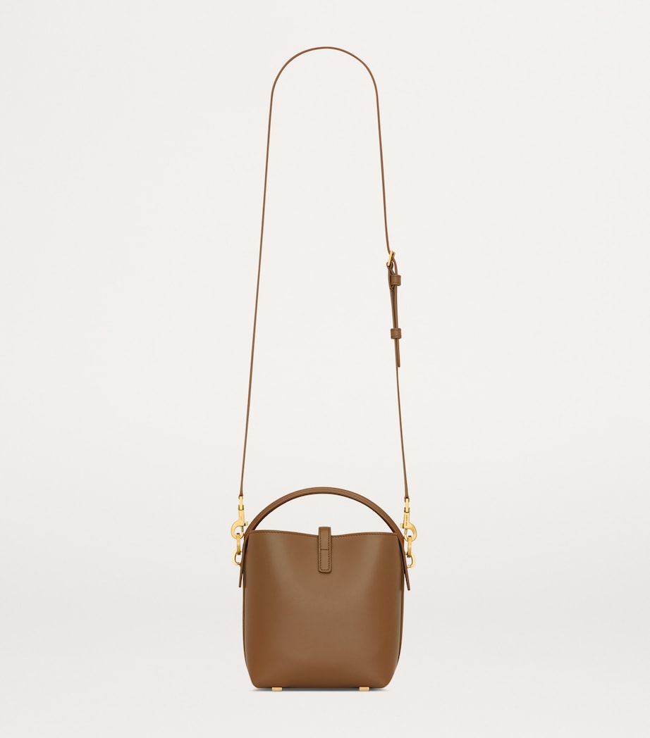 Saint Laurent Brown Mini Le 37 Bucket Bag