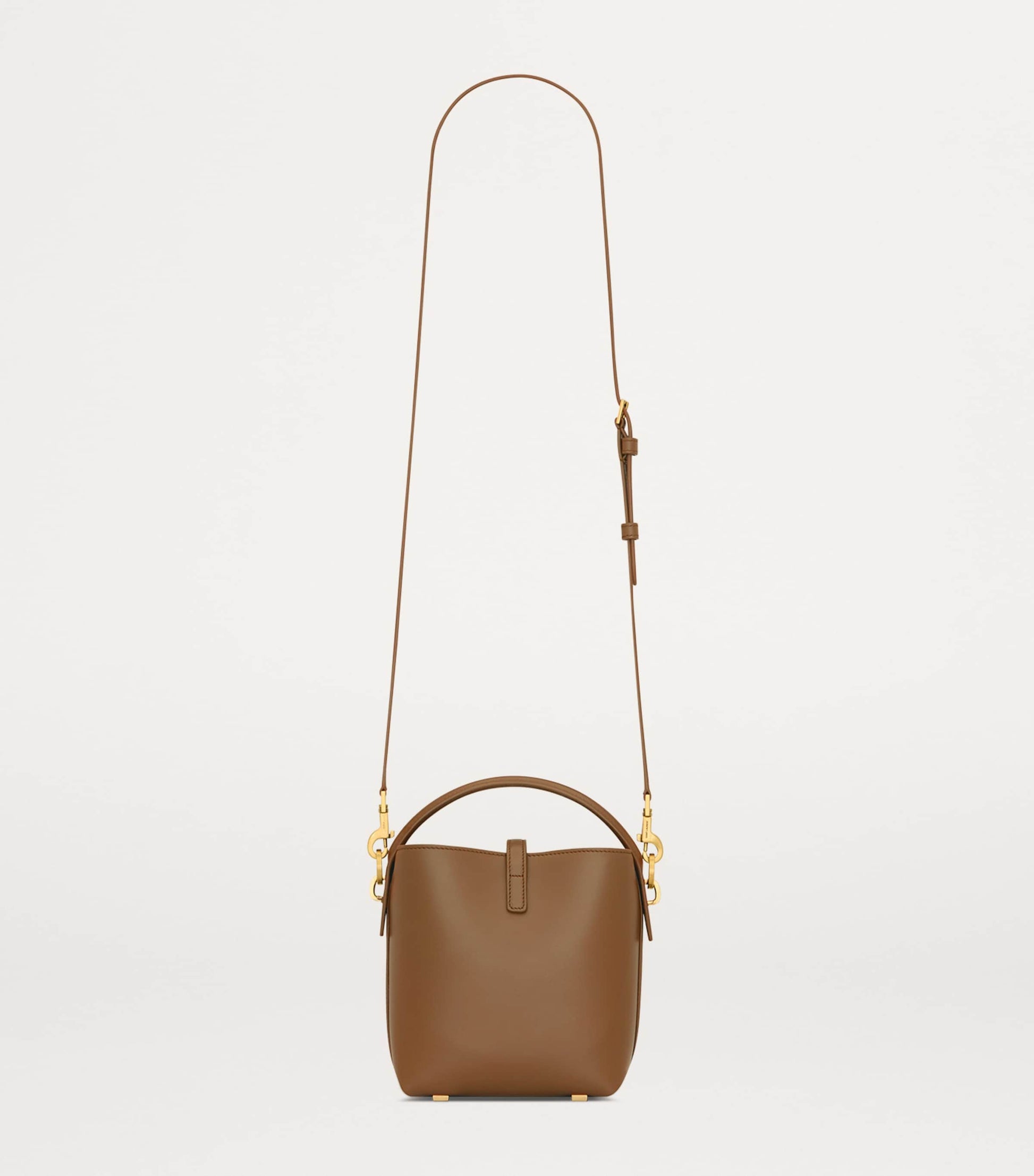 Saint Laurent Brown Mini Le 37 Bucket Bag