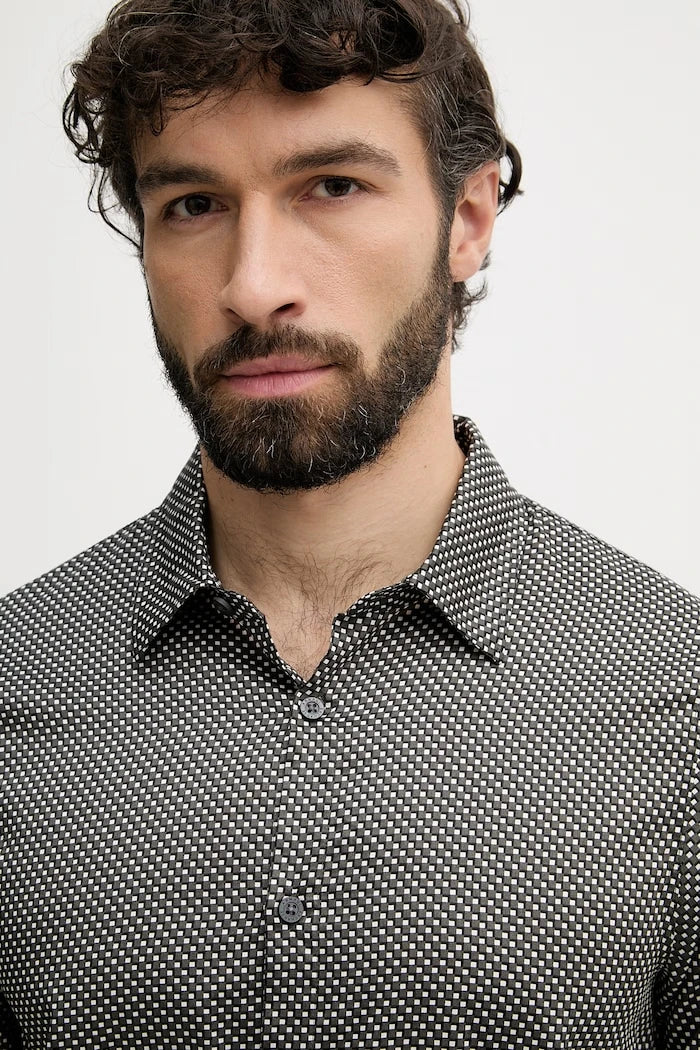 Armani Exchange риза мъжка от памук