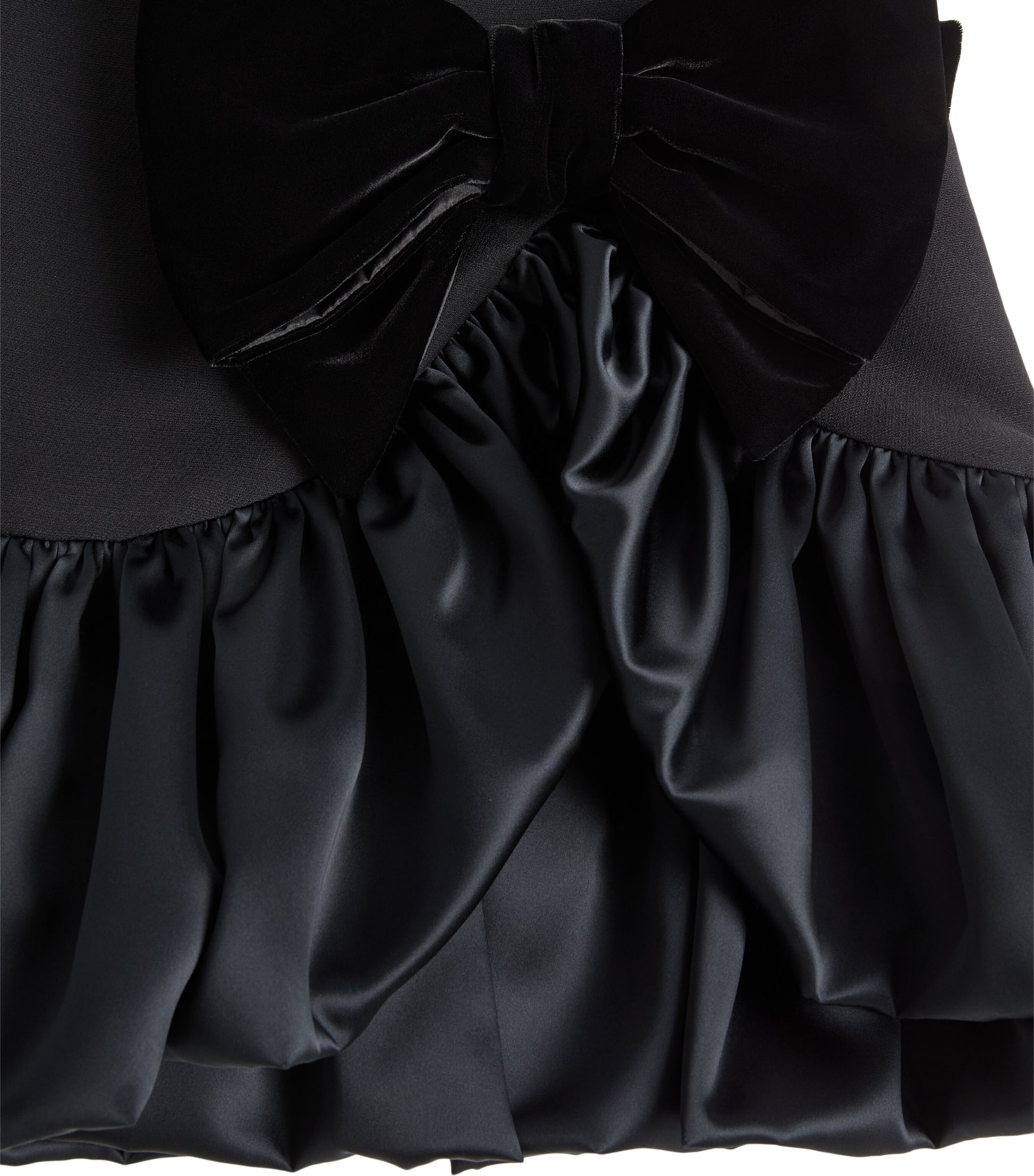 Valentino Black Wool-Silk Mini Dress