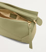 LOEWE Green Small Leather Puzzle Edge Top-Handle Bag