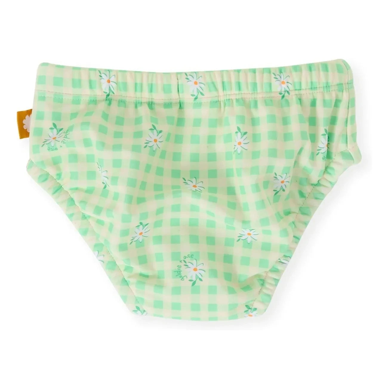 Goldie + Ace - Carreaux Fleurie Bath Diaper | Green