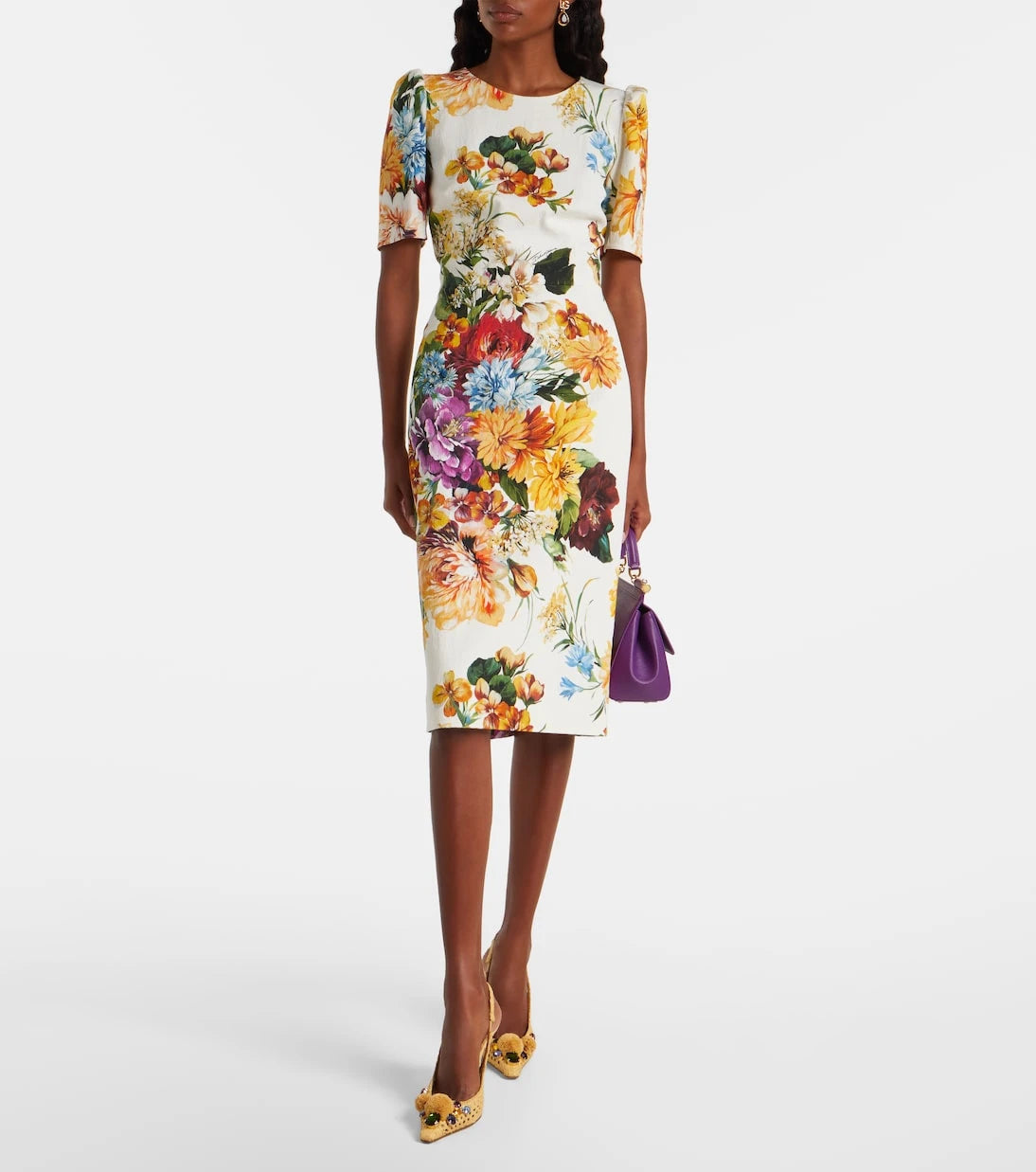Dolce&Gabbana - Floral cretonne midi dress