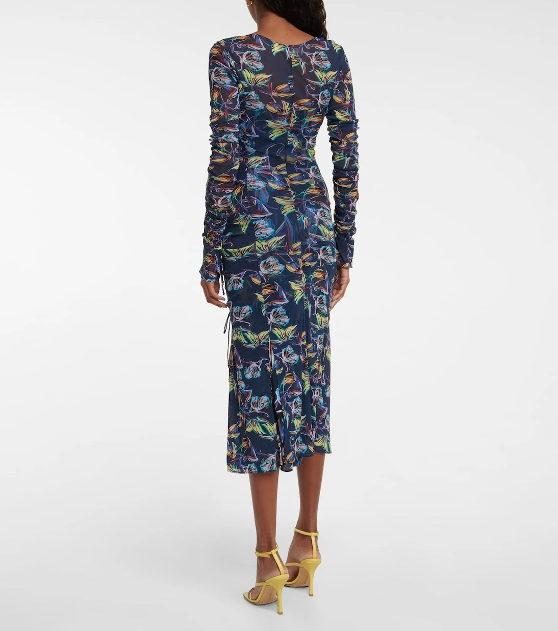 Diane von Furstenberg - Corinne printed mesh midi dress