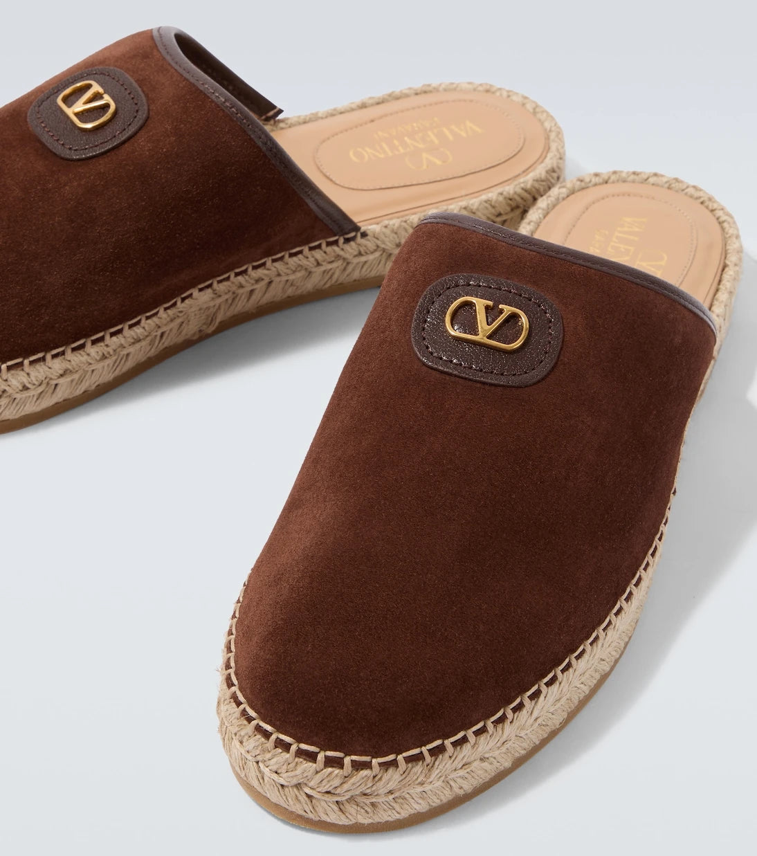 Valentino Garavani - Palm Avenue VLogo suede mules