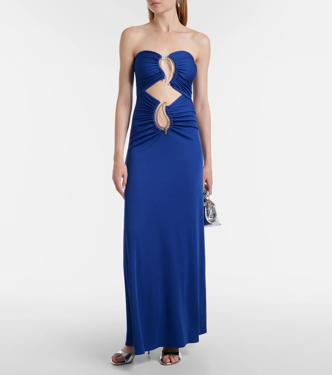 Christopher Esber - Paisley Disconnect gathered maxi dress