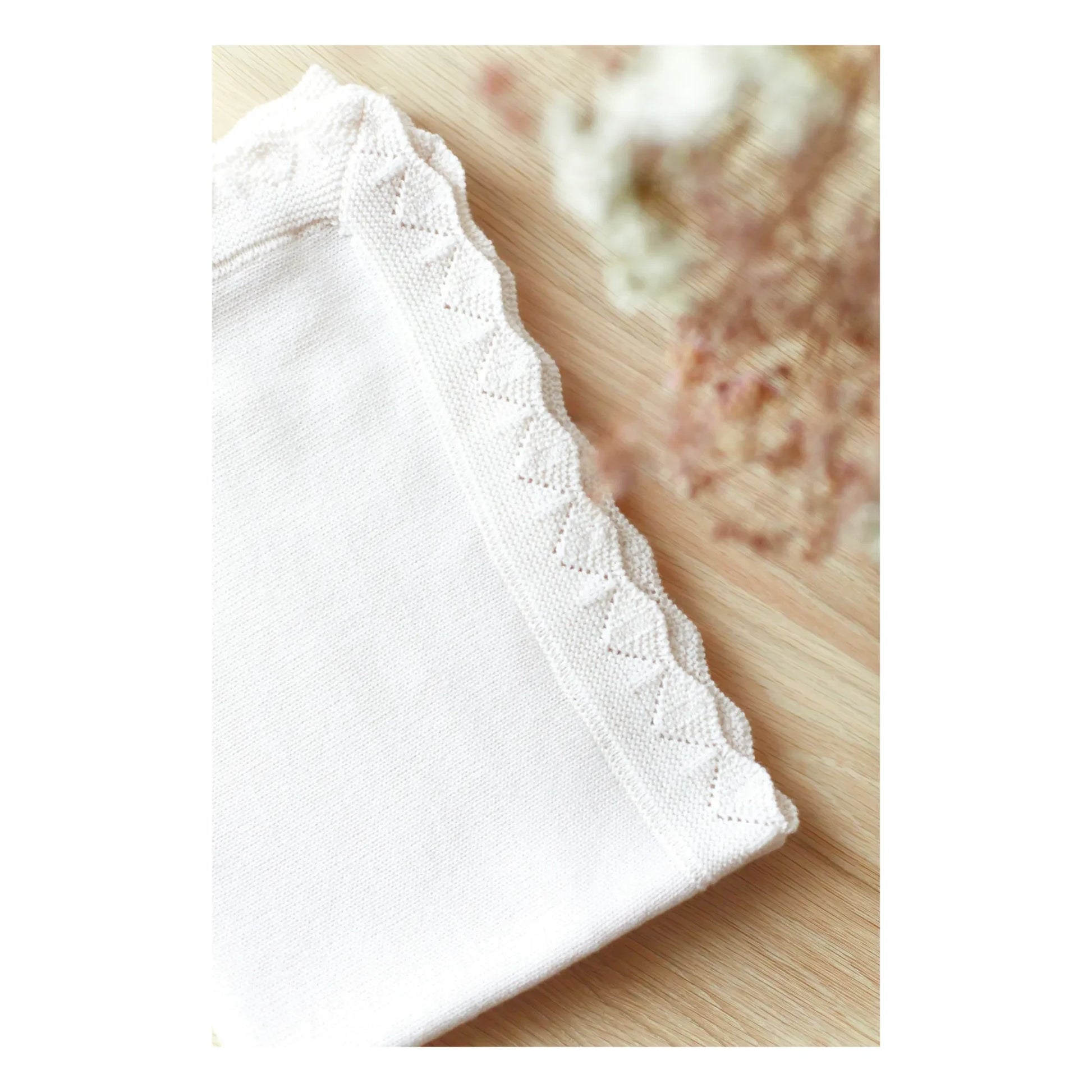 Tartine et Chocolat - Merino Wool Throw | Blanc/Écru