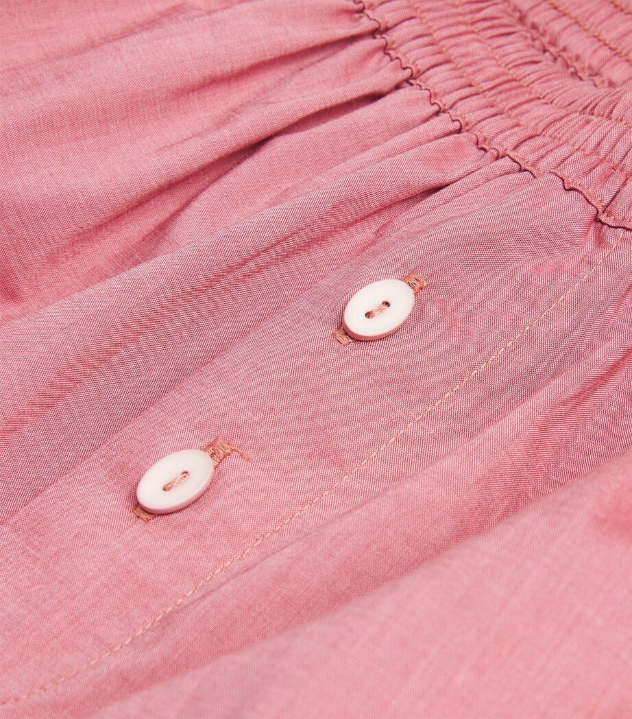 Faithfull the Brand Pink Cotton Lonia Shorts