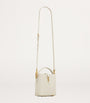 Saint Laurent White Mini Leather Le 37 Bucket Bag