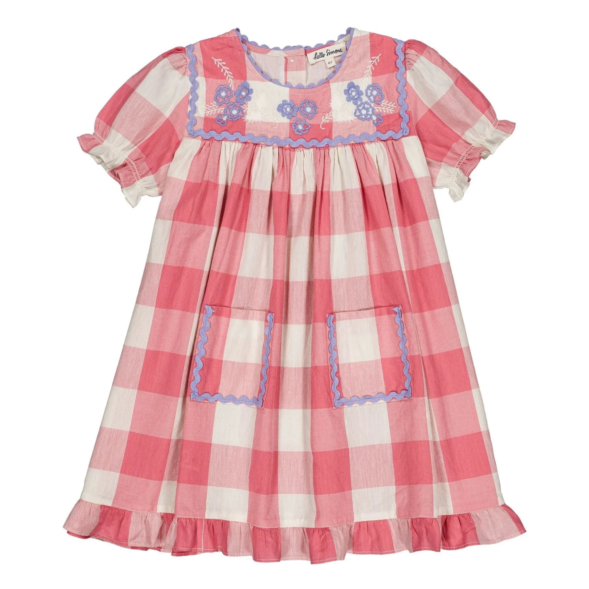 Hello Simone - Louisette Carreaux dress | Pink