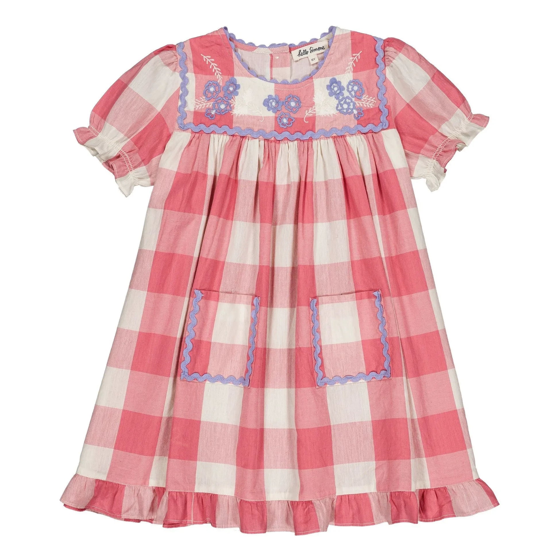 Hello Simone - Louisette Carreaux dress | Pink