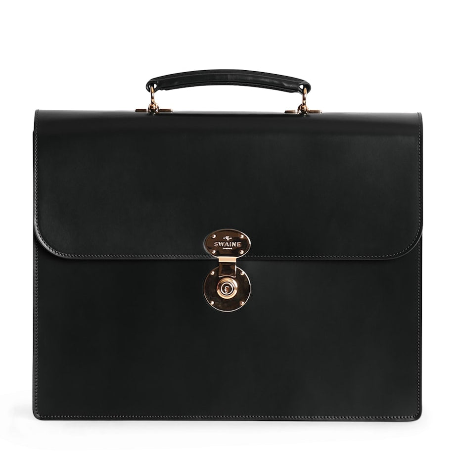 Swaine Leather President Briefcase