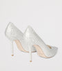Love 100 Embellished Satin Pumps