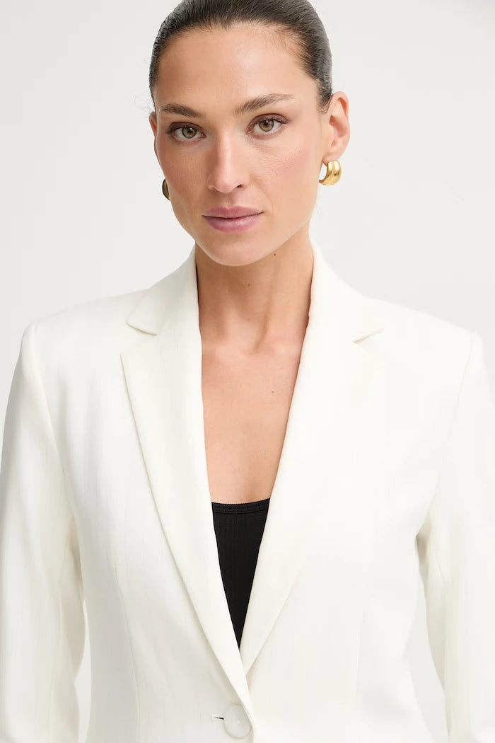 Morgan kadın tek düğmeli blazer VCURL.F