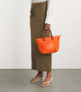 Orange Grab Nylon Tote Bag
