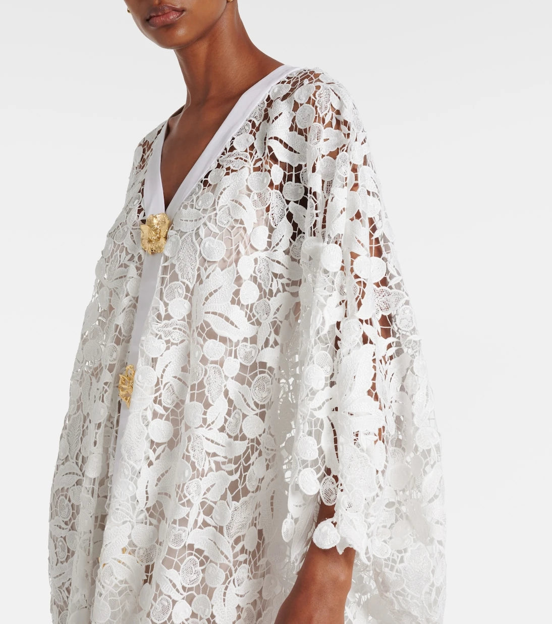 Oscar de la Renta - Lace guipure maxi dress