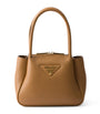 Prada Brown Mini Leather Top-Handle Bag