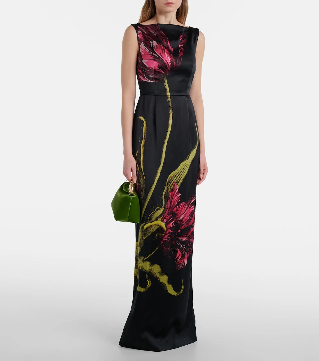 Erdem - Bloom Mini velvet top-handle bag