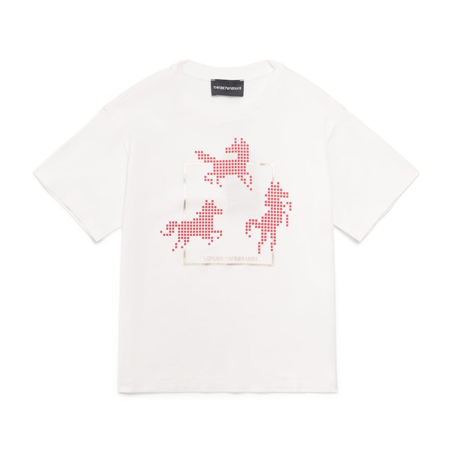 Emporio Armani Kids Horse Graphic T-Shirt (4-16 Years)