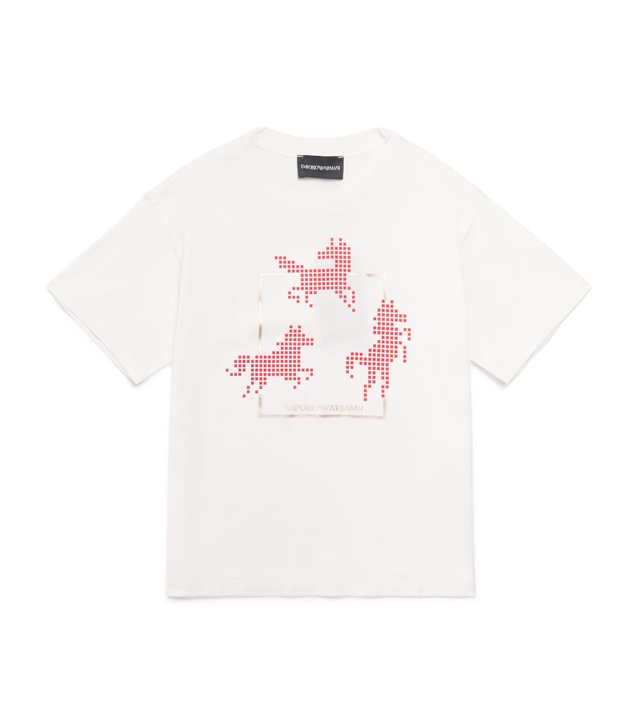 Emporio Armani Kids Horse Graphic T-Shirt (4-16 Years)