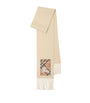 Burberry Beige Cashmere Check Patch Scarf