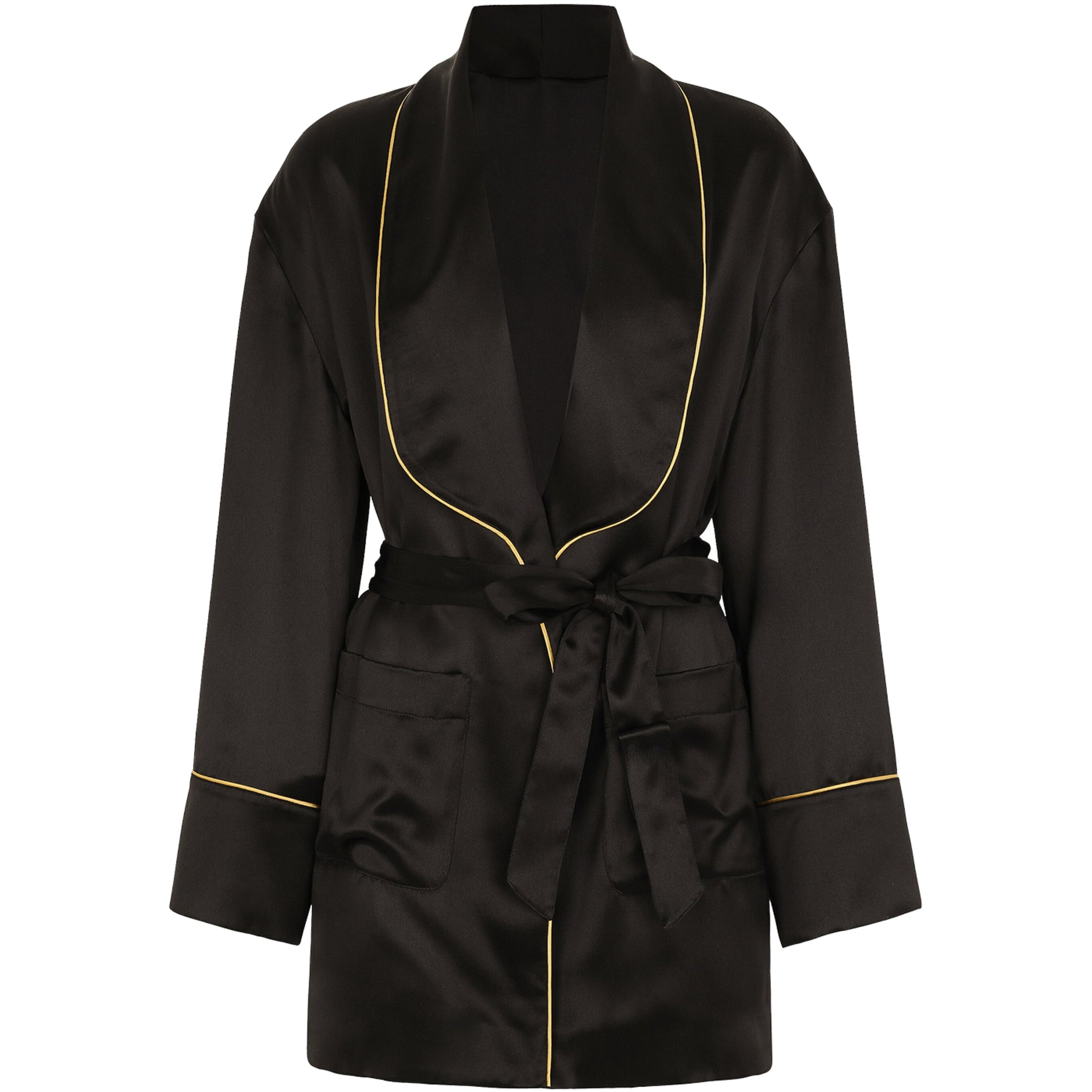 Dolce & Gabbana Multi Silk Belted Robe
