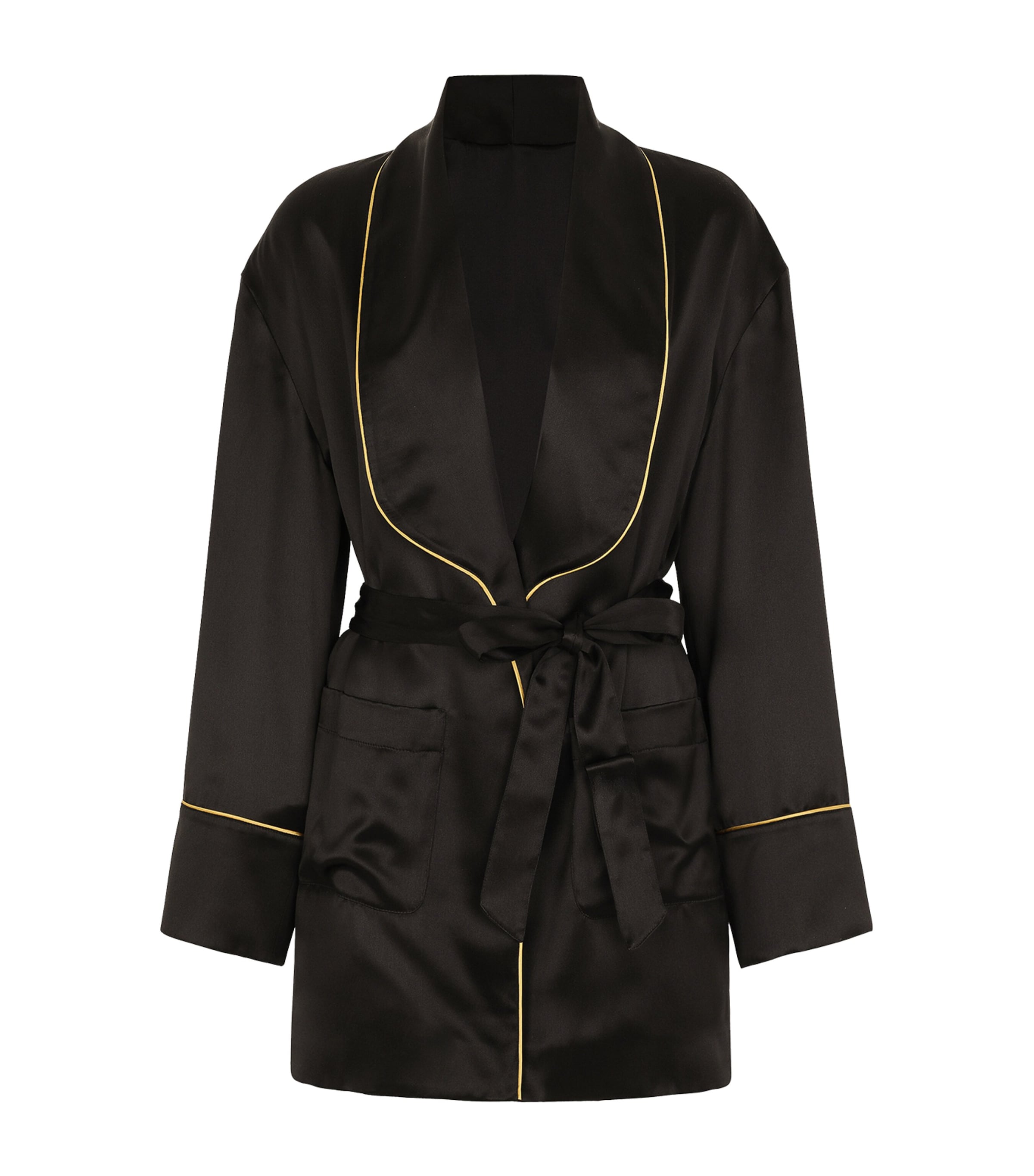 Dolce & Gabbana Multi Silk Belted Robe