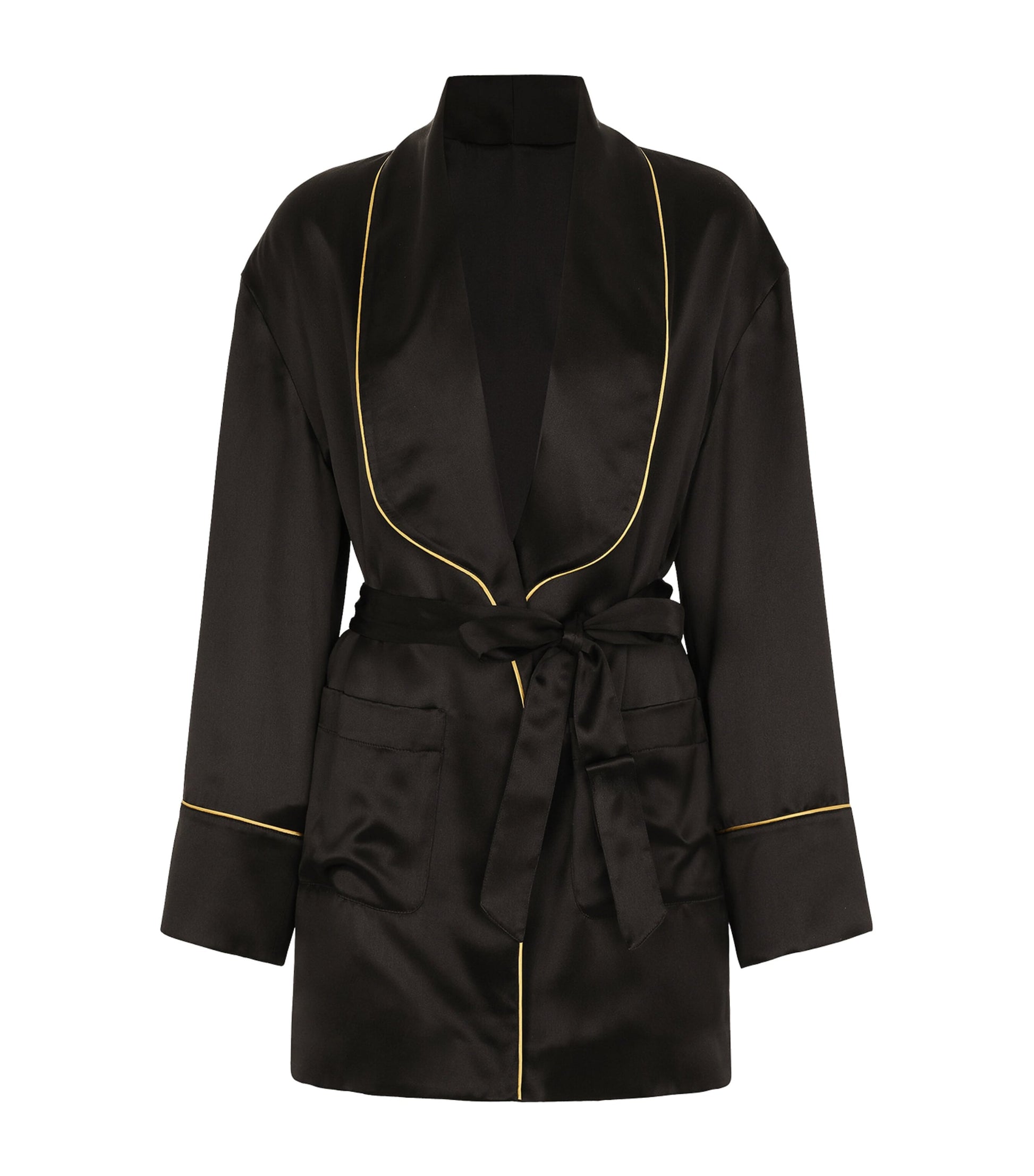 Dolce & Gabbana Multi Silk Belted Robe